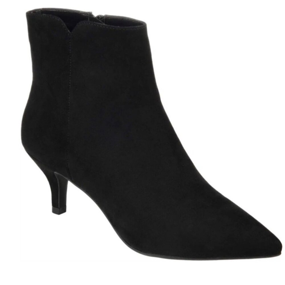 Journee Collection Isobel Pointed Toe Bootie Black Manmade 6.5M